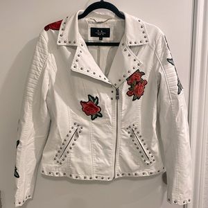 LA Coalition vegan leather jacket L